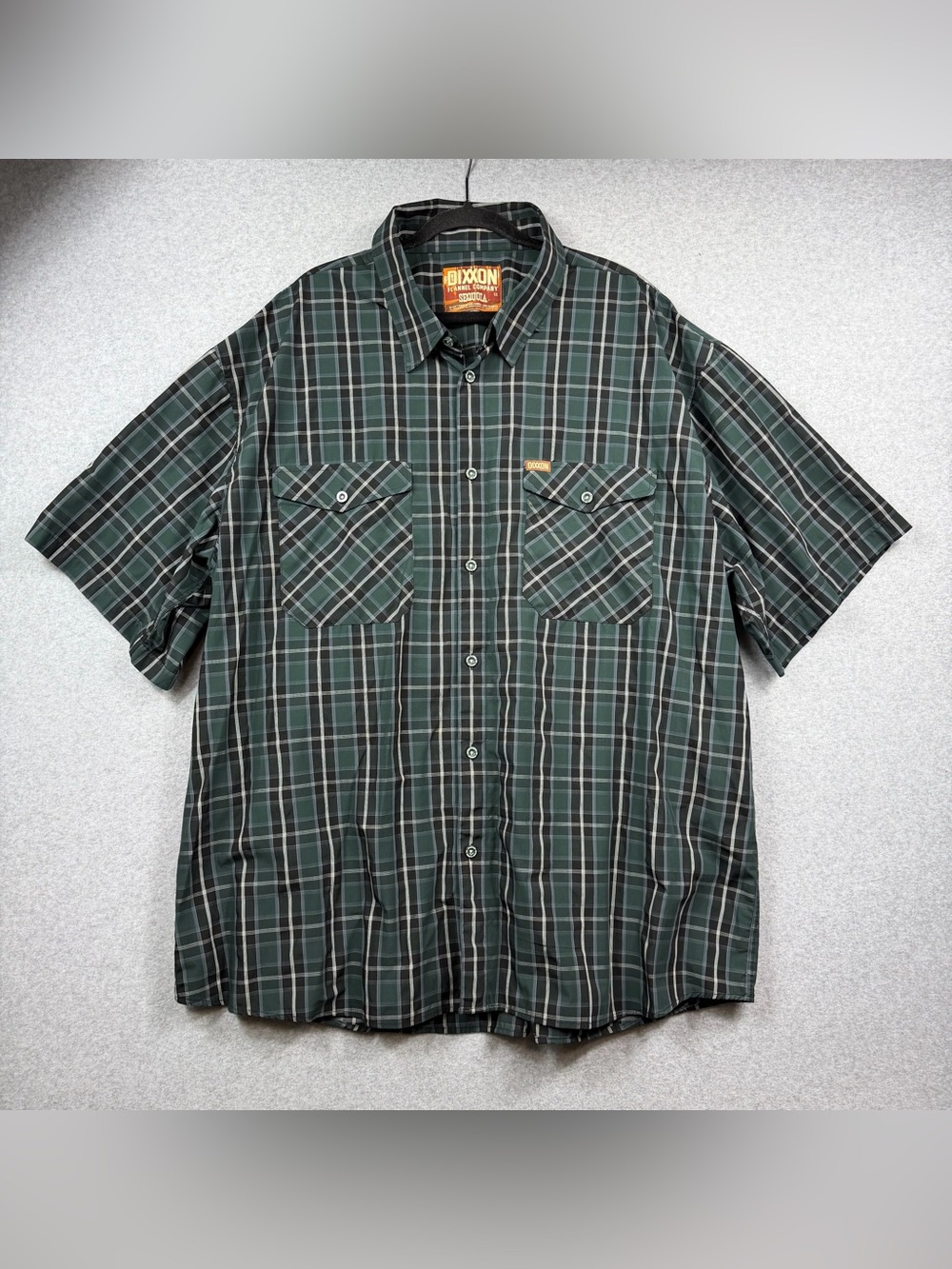 Dixxon Flannel Co. Sequoia Bamboo Short Sleeve Plaid Button Up Men’s Size 5X